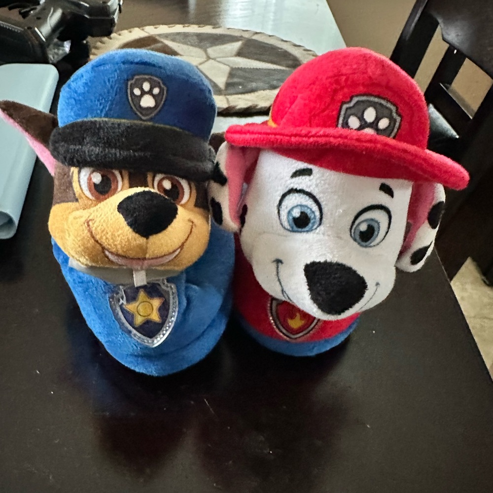 Paw Patrol Blue and Red Kids Slippers